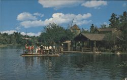 Log Rafts to Tom Sawyer Island at Walt Disney World Postcard