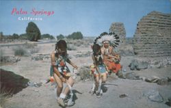 Palm Springs Native American Dancers Postcard