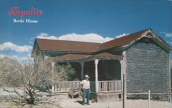 Rhyolite Bottle House Postcard
