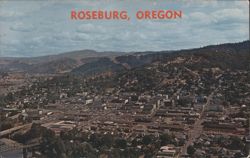 Roseburg, Oregon City View from Mt. Nebo Postcard