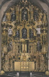 St. Francis Chapel Gold Altar, Mission Inn Postcard