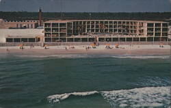 The Chateau Hotel on Florida's Miracle Strip Beach Postcard