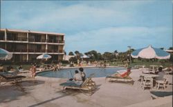 Holiday Inn Palm Beach Pool Area Postcard