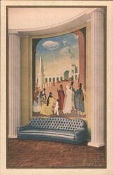 Mural in Salon de Justicia, Plaza Hotel, Buenos Aires Postcard