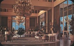 Lobby of the Kahala Hilton Hotel Postcard