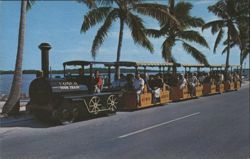 Conch Tour Train 97 in Key West, Florida Postcard