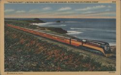 "The Daylight" Limited, San Francisco to Los Angeles Postcard