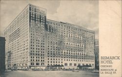 Bismarck Hotel, Chicago Postcard