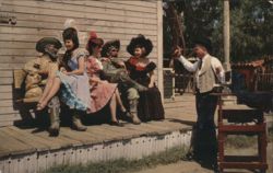 Knott's Berry Farm Handsome Brady Whiskey Bill Calico Girls Postcard