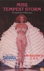 MISS TEMPEST STORM The Superstar of Burlesque Postcard