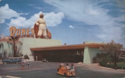 Dunes Hotel Las Vegas with Giant Sheik Statue Postcard