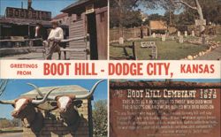 Boot Hill - Dodge City, Kansas Postcard