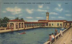 Swimming Pool, Fort Lauderdale Casino, Fort Lauderdale, Florida Postcard