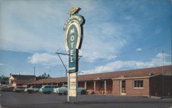Westerner Motel Sign and Building, Reno Postcard