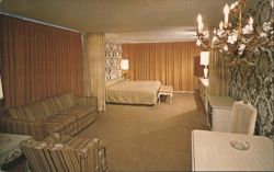 Little America Motel Room Interior Postcard