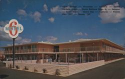 Motel 6 on Main Street in Santa Maria, California Postcard