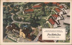 Aerial View of Paso Robles Inn, Half-Way Point on Highway 101 Postcard
