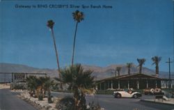 Gateway to Bing Crosby's Silver Spur Ranch Home Postcard