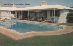 Bob Hope's Palm Springs Home with Swimming Pool Postcard