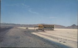 Bonneville Salt Flats "World's Fastest Speedway" Utah Postcard