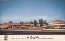 Le Mae Motel, San Bernardino Postcard