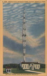 WSM America's Tallest Radio Tower, Nashville, TN Postcard