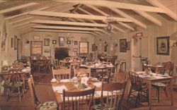 The Plumed Horse Pioneer Room Dining Room Postcard