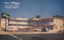 Travelodge on Eleventh Avenue, San Diego Postcard