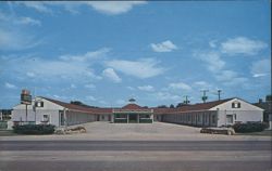 The Tops Motel on U.S. 75 & 24, Topeka Postcard