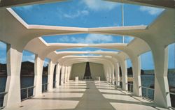 USS Arizona Memorial Walkway - Pearl Harbor, HI Postcard