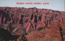 Waimea Canyon, Waimea, Kauai Postcard