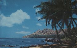 Windward Slopes of Diamond Head from Black Point Postcard