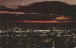 Honolulu Early Evening Sunset Over Pacific Postcard