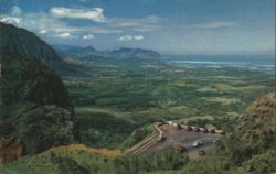 Nuuanu Pali Precipice - Windward Oahu View Postcard