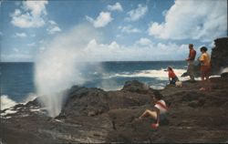The Blow Hole, Oahu, Hawaii - Salt Water Geysers Postcard