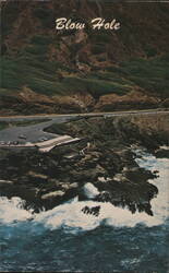 Blow Hole, Oahu's Windward Coast Postcard
