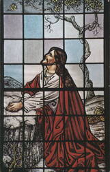 Gethsemane Stained Glass Window, Mokuaikaua Church Postcard