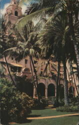 Royal Hawaiian Grounds, Waikiki Hotel Tropical Foliage Postcard