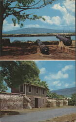 Lahaina's Royal Past: Cannons & Hale Paauhao Prison Postcard