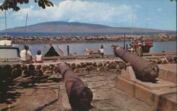 Cannons at Lahaina Harbor Postcard