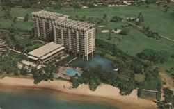 Kahala Hilton Hotel Honolulu with Beach and Golf Course Postcard