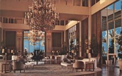 Lobby of the Kahala Hilton Hotel Postcard