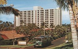 Kaanapali Resort Jitney at Royal Lahaina Hotel Postcard
