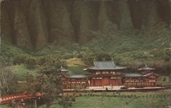 Byodo-In Temple, Valley of the Temples, Oahu Postcard