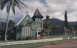 Wai'oli Hui'ia Church, Hanalei, Kauai, Hawaii Postcard