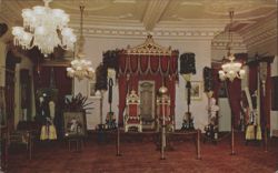 Throne of Hawaii's Former Monarchs Postcard