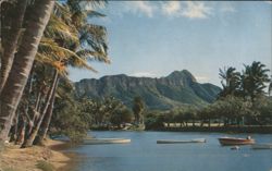 The Ala Wai at Waikiki with Diamond Head Postcard