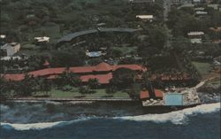 Kona Inn, Kailua-Kona, Hawaii, Aerial Coastal View Postcard