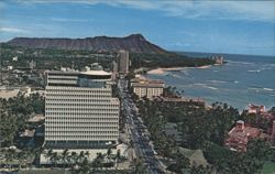 Top of Waikiki Revolving Restaurant and Diamond Head Postcard