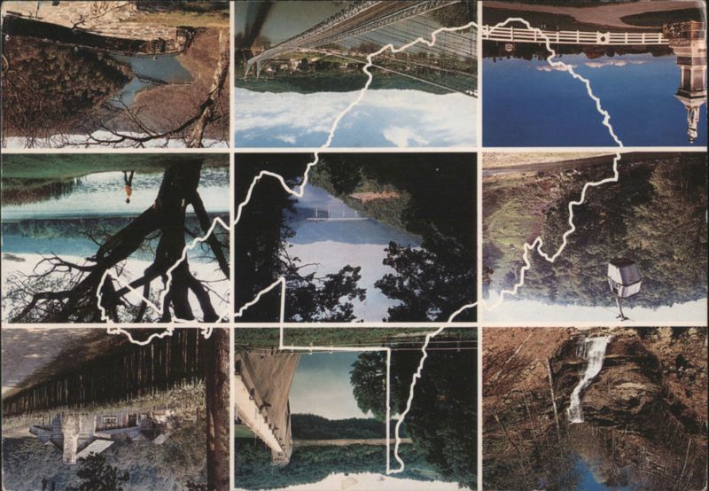West Virginia Scenes Collage with State Outline Janet Paige Dorsch